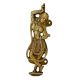 1 Pair Golden Brass Dancing Lady Door Handle